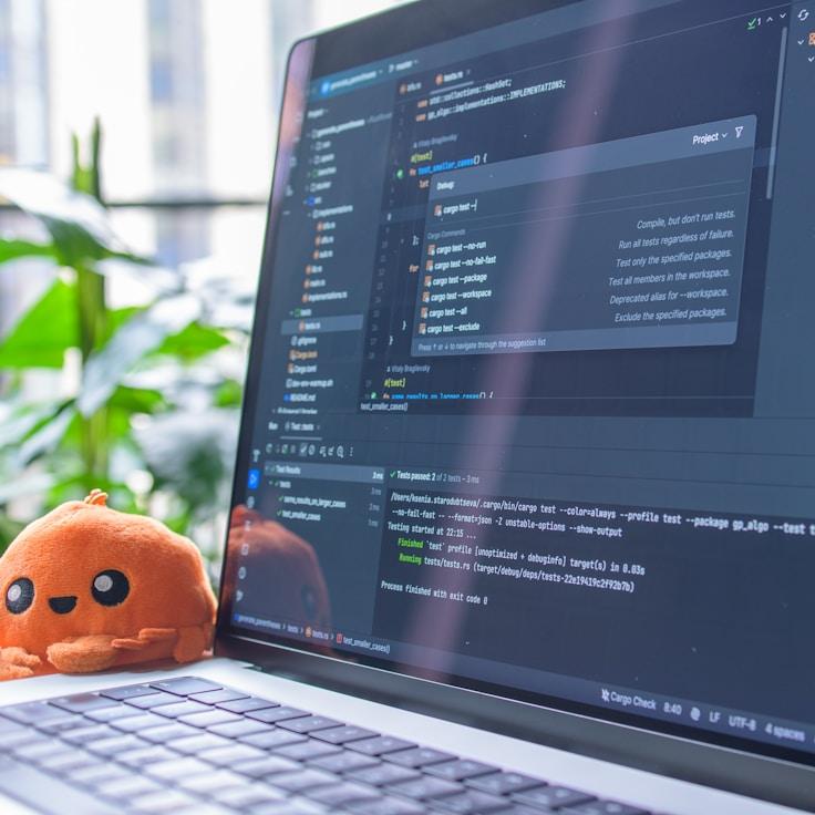Mobile app development process showing collaborative team environment